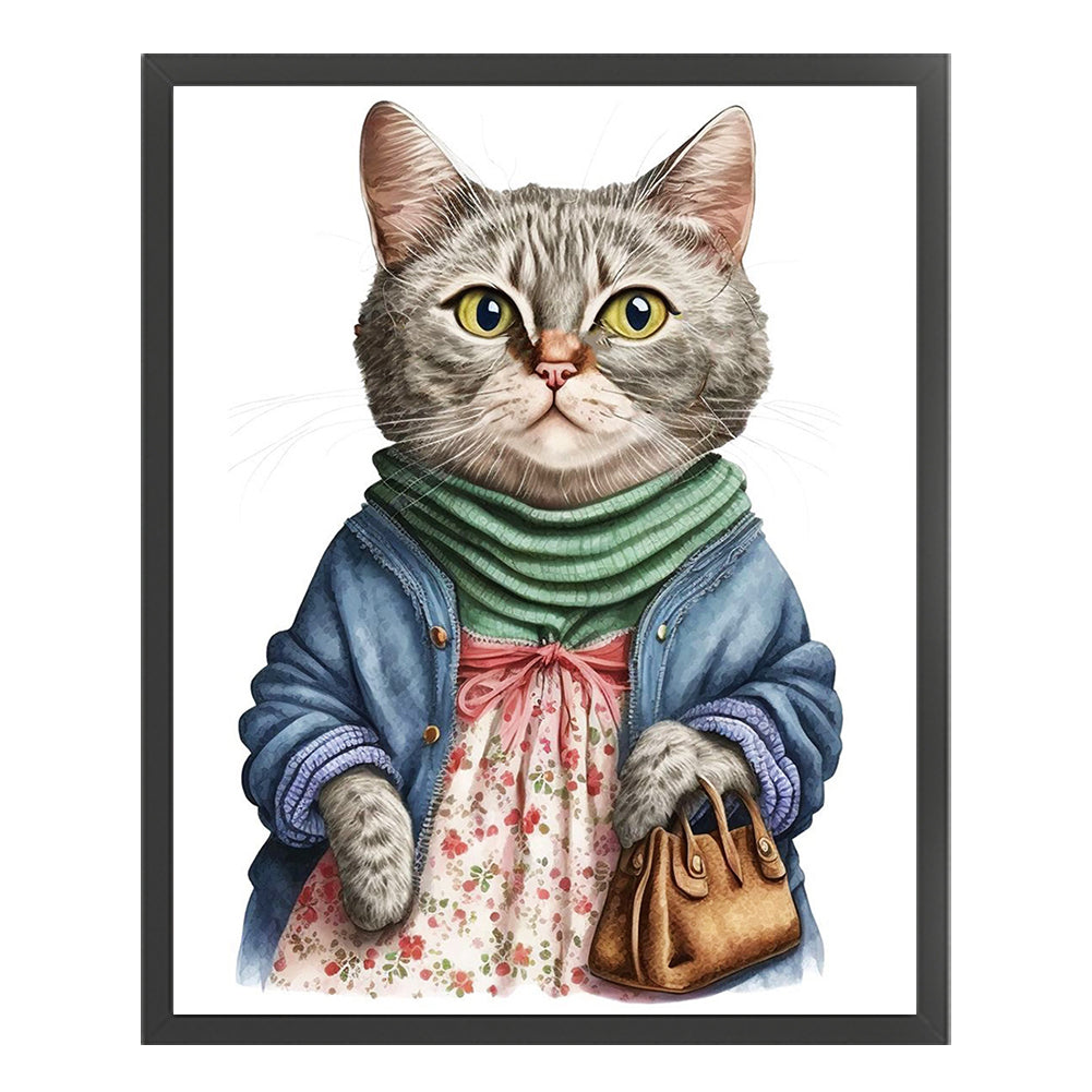 Cat Carrying Bag - 11CT Stamped Cross Stitch 40*50CM