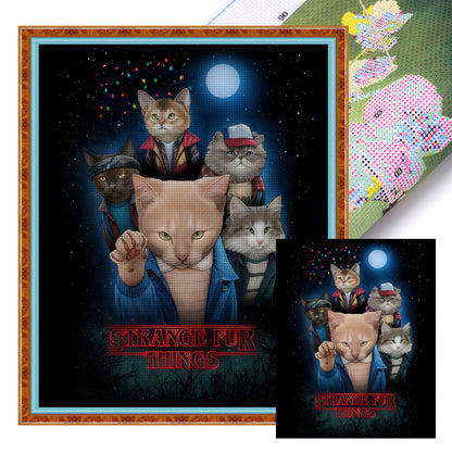 Cats - 11CT Stamped Cross Stitch 40*50CM