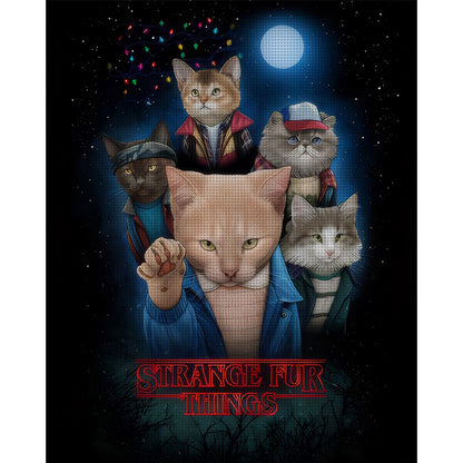 Cats - 11CT Stamped Cross Stitch 40*50CM