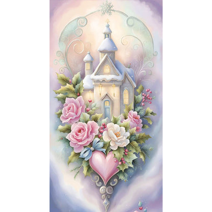 Love Rose Landscape - 11CT Stamped Cross Stitch 40*70CM