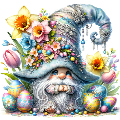 Easter Gnome - 11CT Stamped Cross Stitch 40*40CM