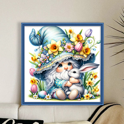 Easter Gnome - 11CT Stamped Cross Stitch 40*40CM