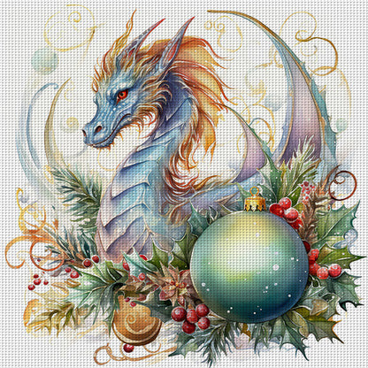 Dragon - 11CT Stamped Cross Stitch 40*40CM