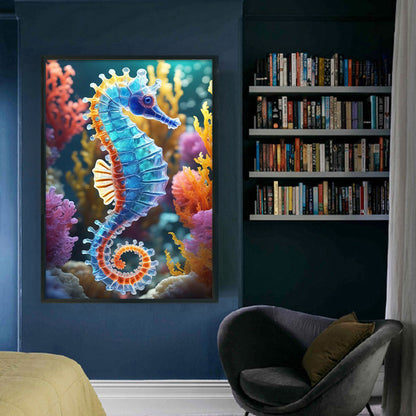 Seahorse - 11CT Stamped Cross Stitch 40*60CM