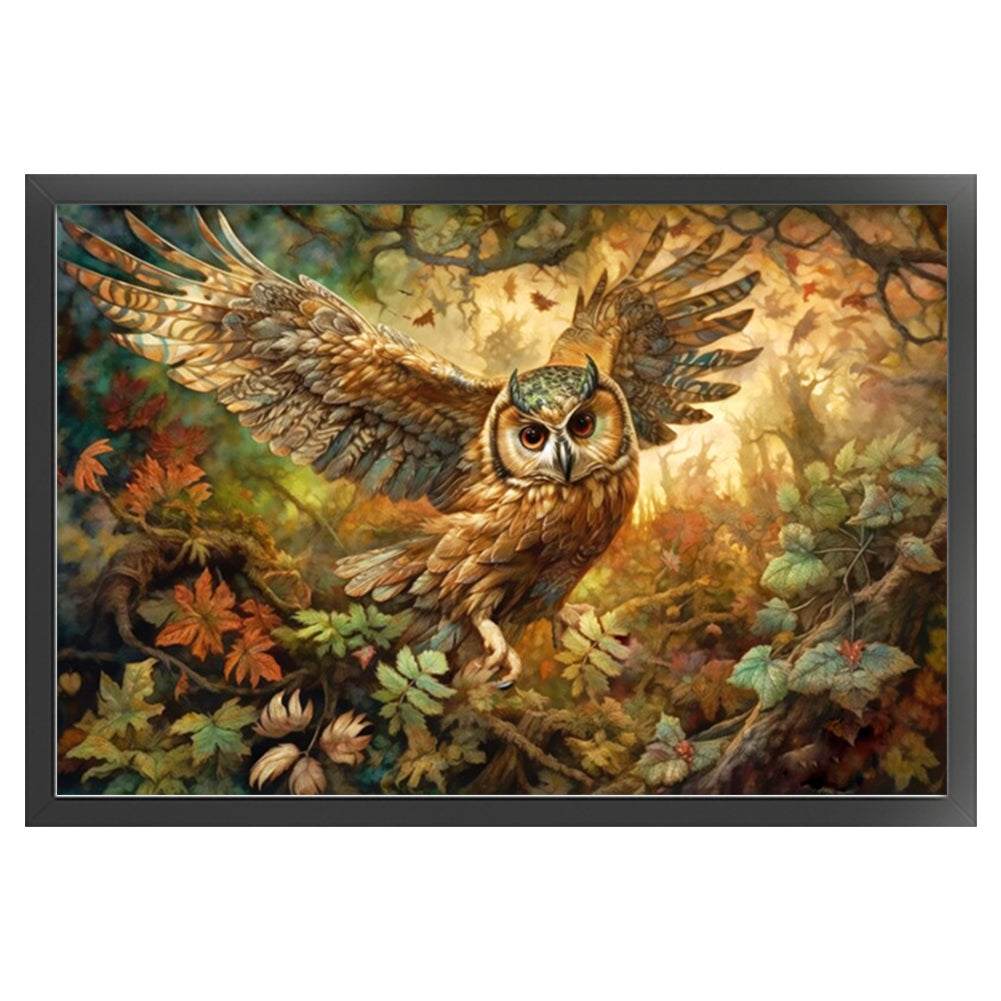 Owl - 11CT Stamped Cross Stitch 70*50CM