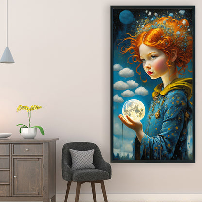 Cloud Girl - 11CT Stamped Cross Stitch 40*75CM