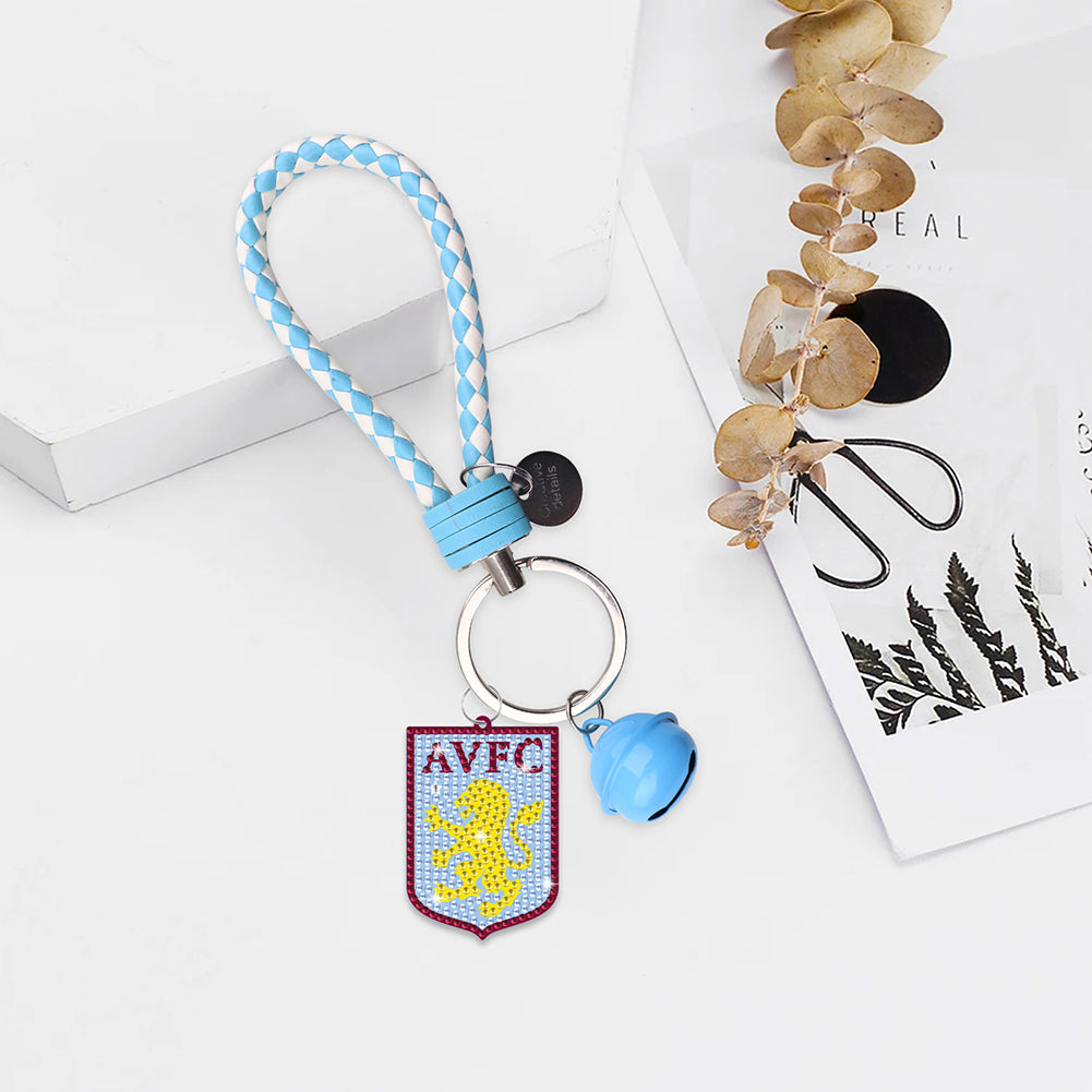 Double Side Aston Villa F.C. Diamond Painting Art Keychain Pendant Home Decor