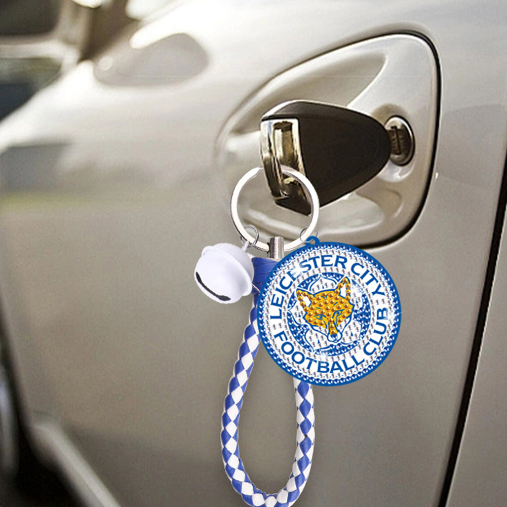 Double Side Leicester City F.C. Diamond Painting Art Keychain Pendant Home Decor