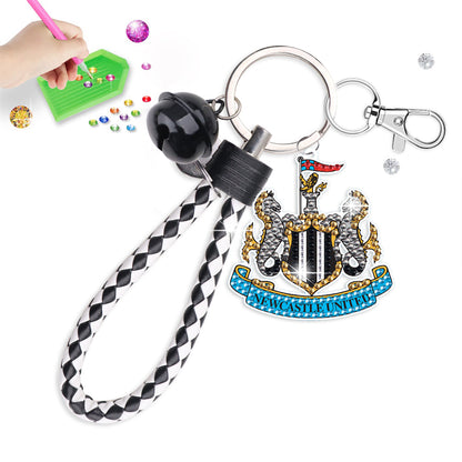 Double Side Newcastle United F.C.Diamond Painting Art Keychain Pendant Craft