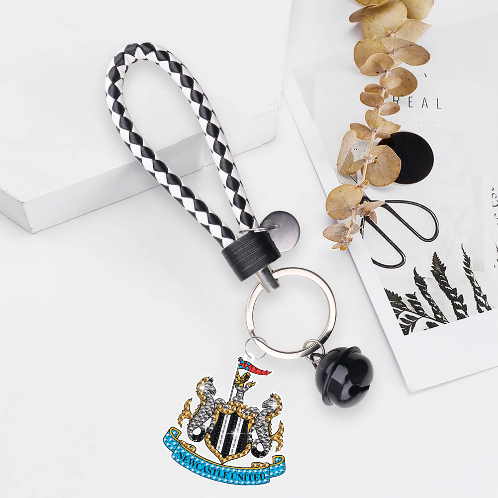 Double Side Newcastle United F.C.Diamond Painting Art Keychain Pendant Craft