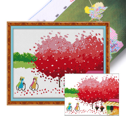 Summer - 14CT Stamped Cross Stitch 41*33CM(Joy Sunday)