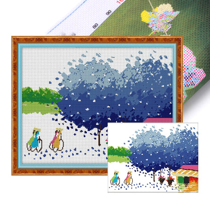 Winter - 14CT Stamped Cross Stitch 41*33CM(Joy Sunday)