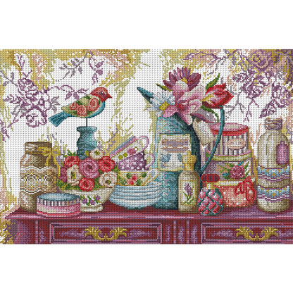 Wedding Supplies Two - 14CT Stamped Cross Stitch 53*37CM(Joy Sunday)