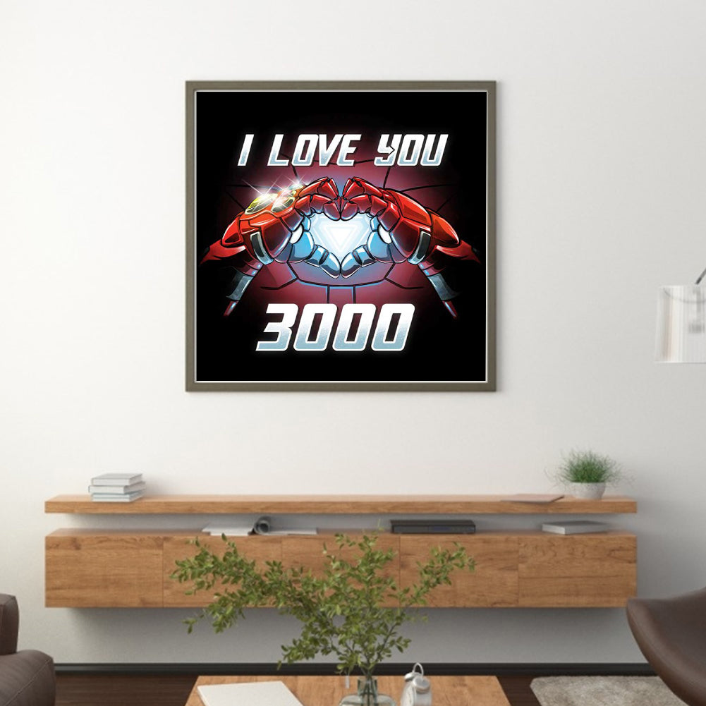 Iron Man - 11CT Stamped Cross Stitch 40*40CM