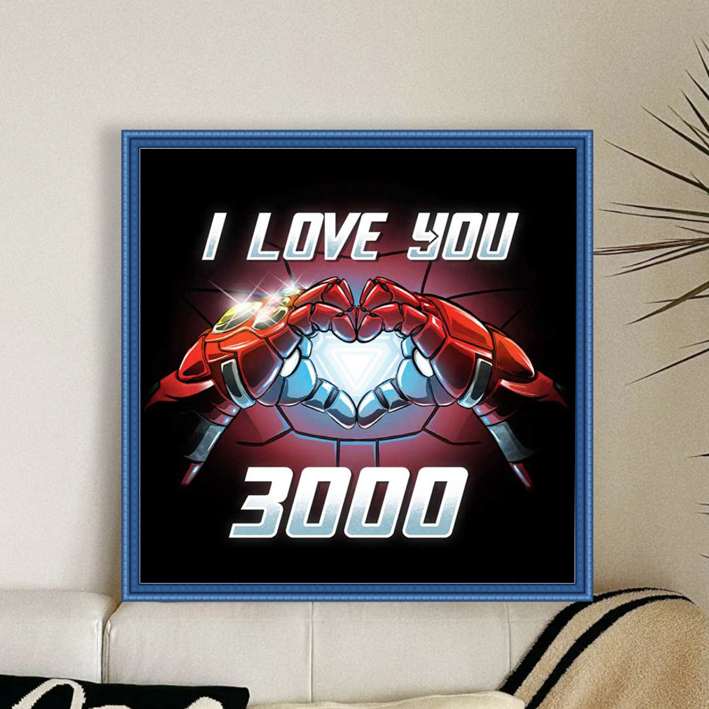 Iron Man - 11CT Stamped Cross Stitch 40*40CM