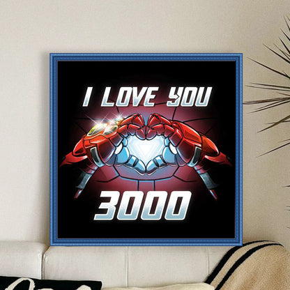 Iron Man - 11CT Stamped Cross Stitch 40*40CM