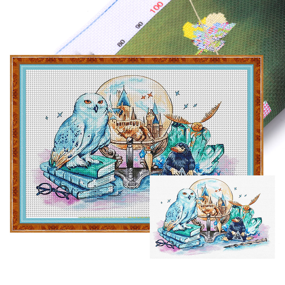 Harry Potter Owl - 14CT Stamped Cross Stitch 50*35CM