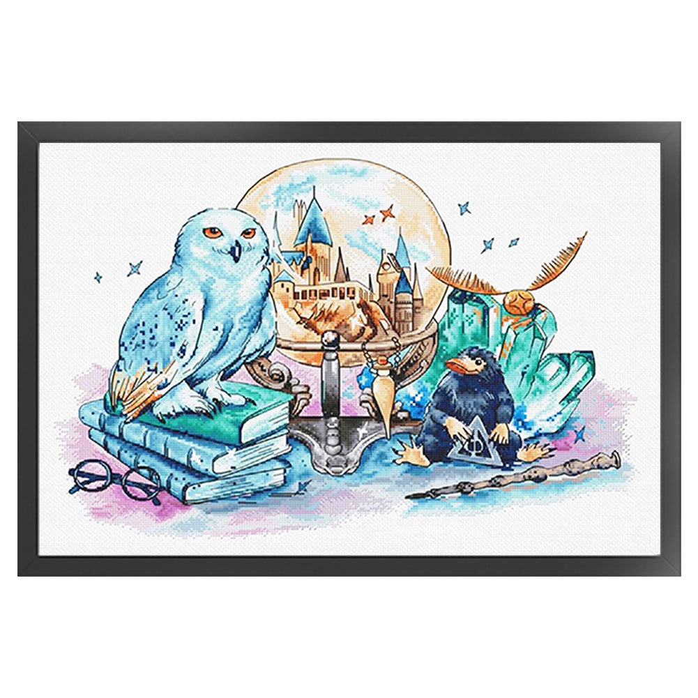 Harry Potter Owl - 14CT Stamped Cross Stitch 50*35CM