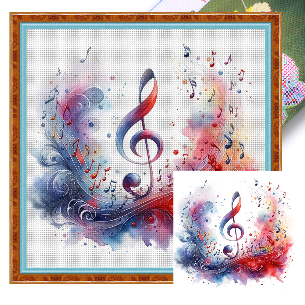 Note - 11CT Stamped Cross Stitch 40*40CM