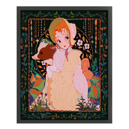 Girl - 11CT Stamped Cross Stitch 50*60CM