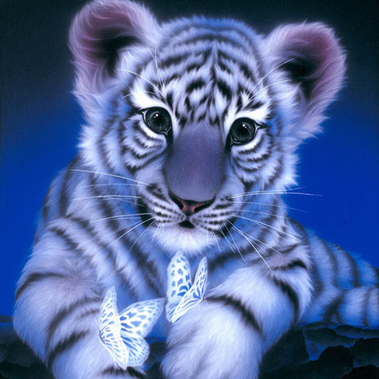 Tiger - Full Round Drill Diamond Painting 30*30CM