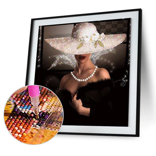 Lady - Full Round Drill Diamond Painting 30*30CM