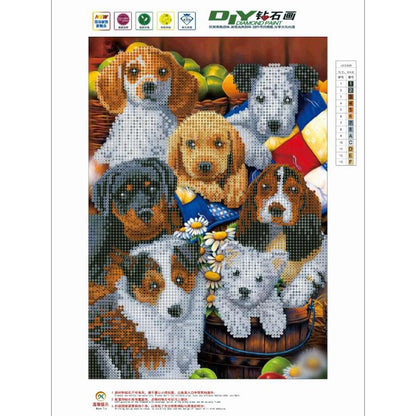 Dog - Full Round Drill Diamond Painting 40*30CM