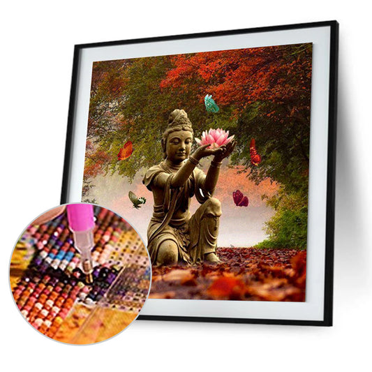 Lotus - Full Round Drill Diamond Painting 30*30 CM