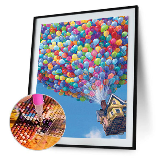 Balloon House - Full Round Drill Diamond Painting 30*40CM