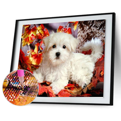 Dog - Full Round Drill Diamond Painting 28*44CM