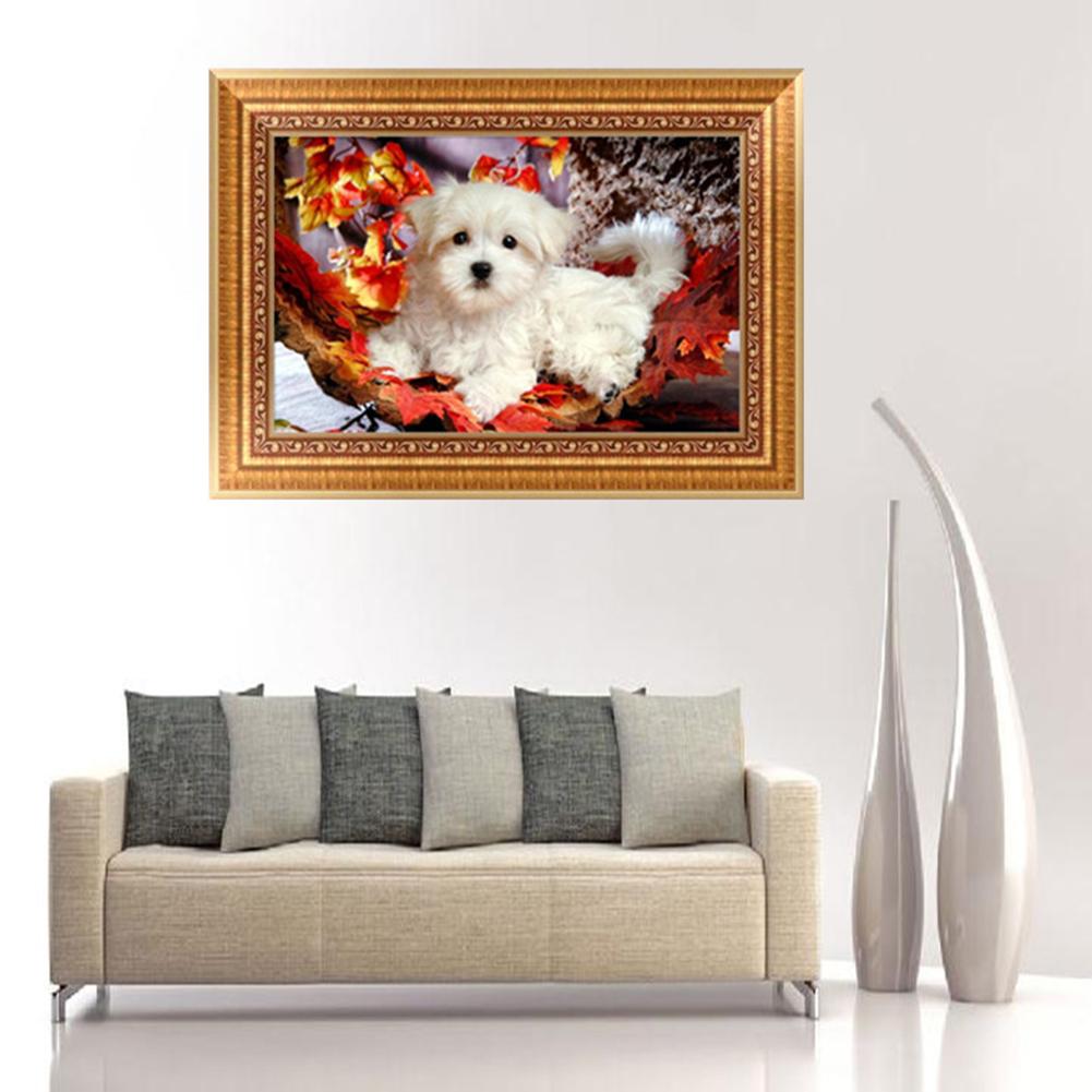 Dog - Full Round Drill Diamond Painting 28*44CM