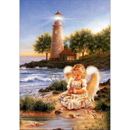 Lovely Angel - Full Round Drill Diamond Painting 30*40CM