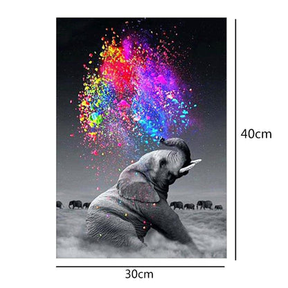 Elephant - Full Round Drill Diamond Painting 30*40CM