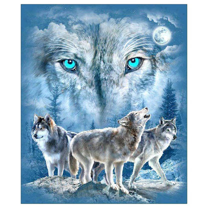 Wolf Living - Full Round Drill Diamond Painting 30*35CM