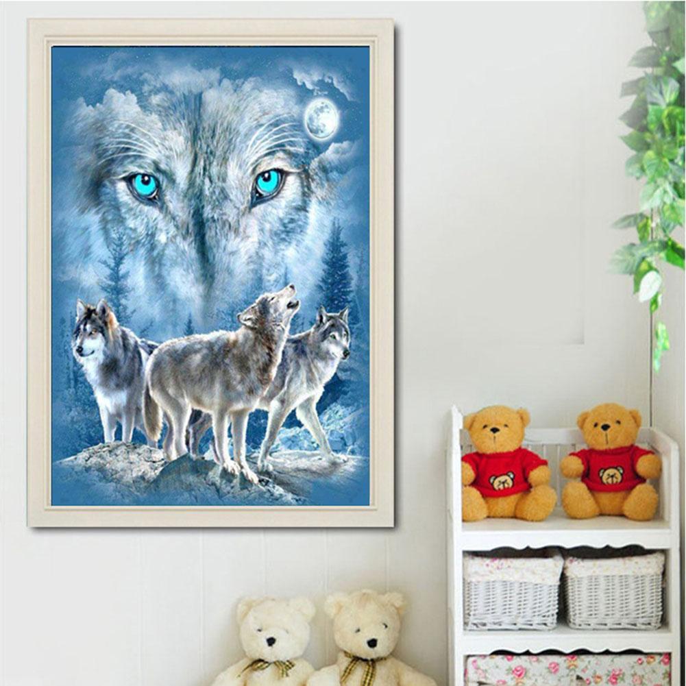 Wolf Living - Full Round Drill Diamond Painting 30*35CM