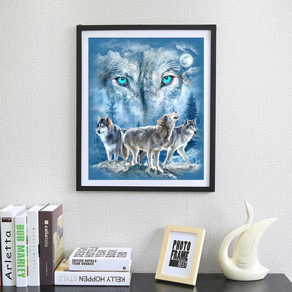 Wolf Living - Full Round Drill Diamond Painting 30*35CM