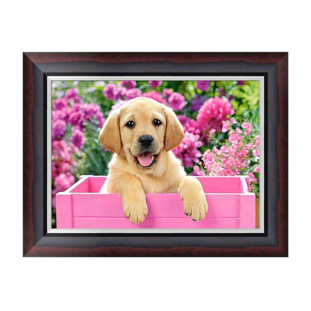 Dog - Full Round Drill Diamond Painting 30*40CM