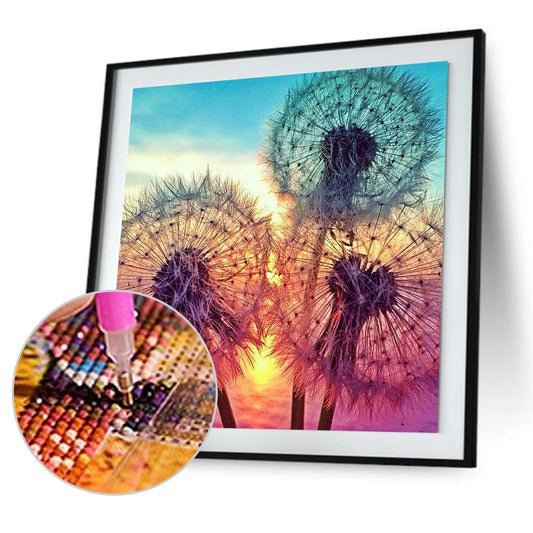 Dandelion - Full Round Drill Diamond Painting 30*30 CM