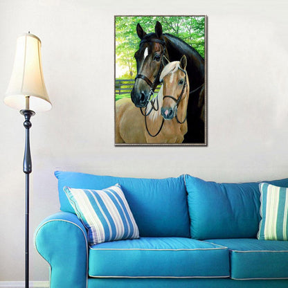 Horses - Full Square Drill Diamond Painting 30*40CM