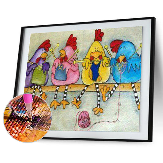 Chicken - Full Square Drill Diamond Painting 37*25CM