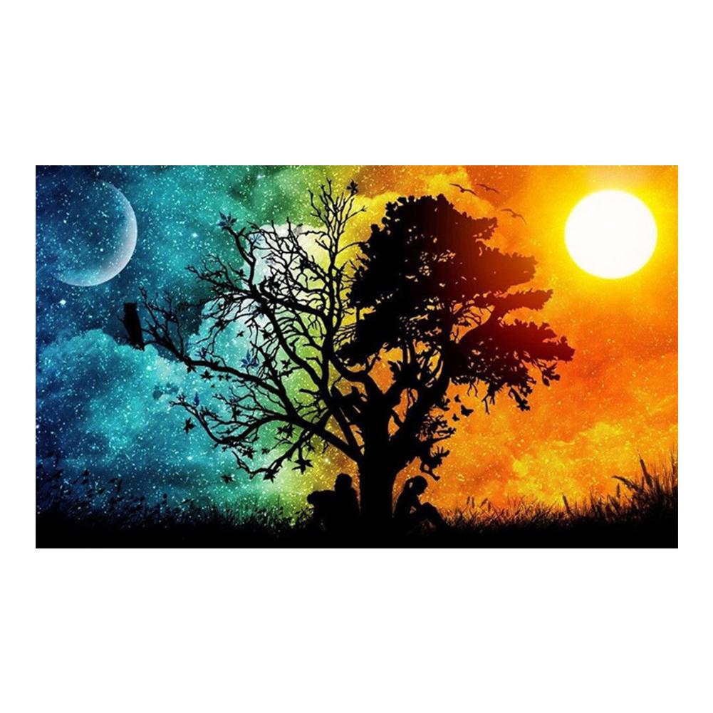 Tree - Full Round Drill Diamond Painting 30*45CM