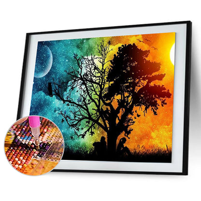 Tree - Full Round Drill Diamond Painting 30*45CM