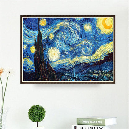 Starry Night - Full Round Drill Diamond Painting 40*30 CM