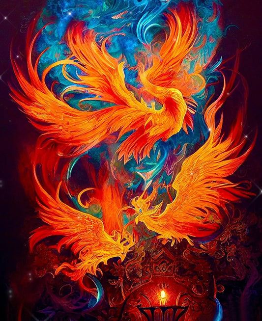 Phoenix - Full Round Drill Diamond Painting 50*60CM