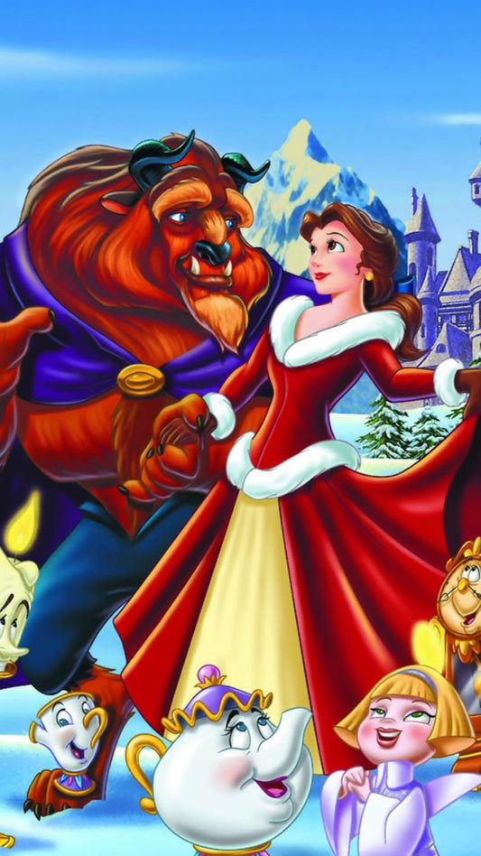 Disney Beauty And The Beast - Full Round Drill Diamond Painting 30*70CM