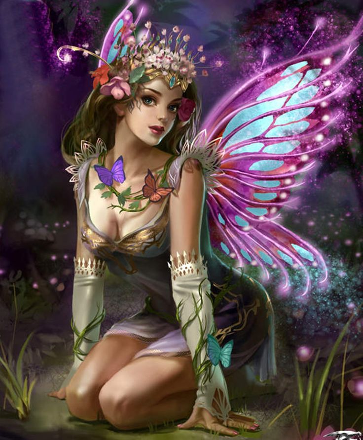 Fairy Elf Angel Girl - Full Round Drill Diamond Painting 40*50CM