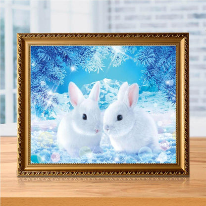 Rabbit - Full Round Drill Diamond Painting 30*40CM