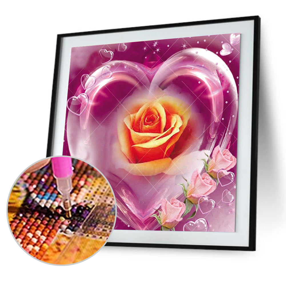 Rose - Full Round Drill Diamond Painting 30*30CM