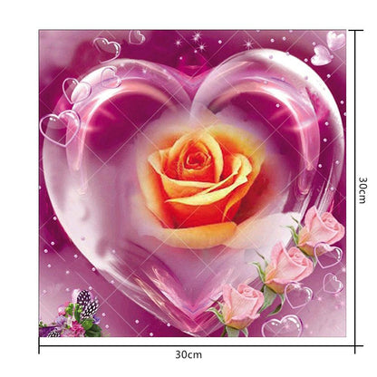 Rose - Full Round Drill Diamond Painting 30*30CM