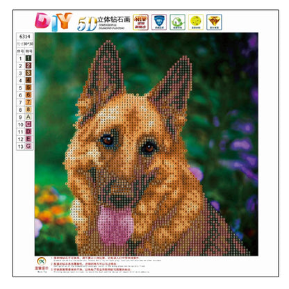 Dog - Full Square Drill Diamond Painting 30*30CM